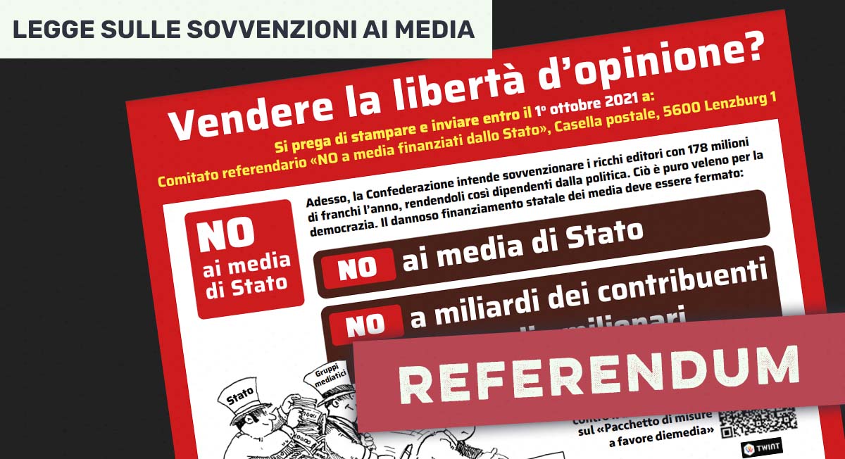 Referendum contro il decreto federale sul «pacchetto media»